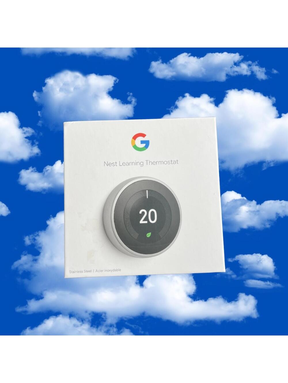 MSRP $250 Google nest Learning Thermostat, 3rd Generation Stainless Steel